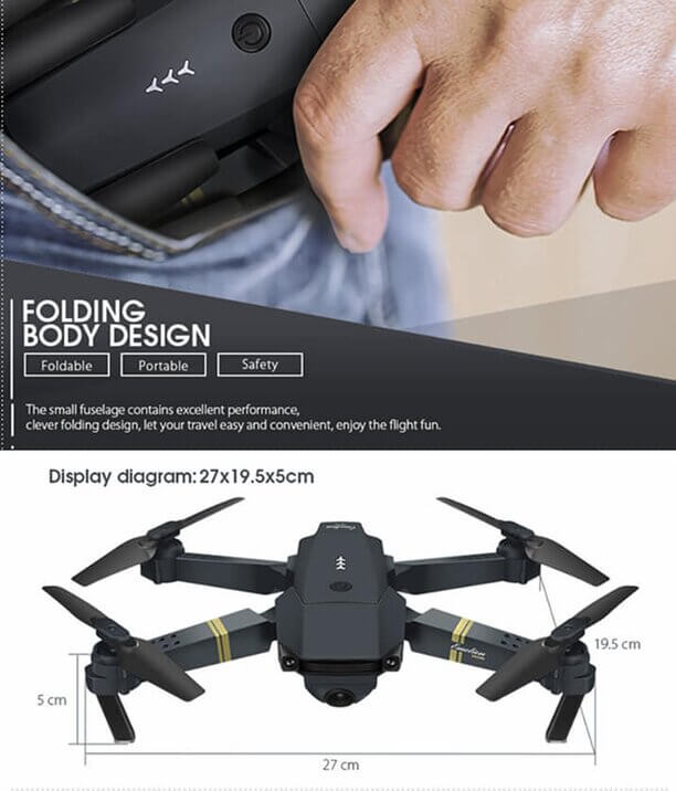 Dual Camera Micro Foldable Drone